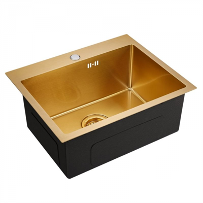 Emar EMB-115 PVD Nano Golden, мойка, нержавеющая сталь, золото emb-115 pvd nano golden - фото 260833