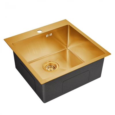 Emar EMB-116 PVD Nano Golden, мойка, нержавеющая сталь, золото emb-116 pvd nano golden - фото 260837