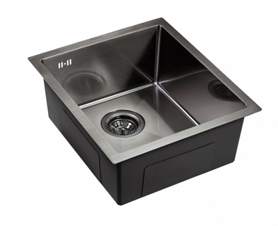 Emar EMB-130 PVD Nano Dark, мойка, нержавеющая сталь, вороненая сталь emb-130 pvd nano dark - фото 260854
