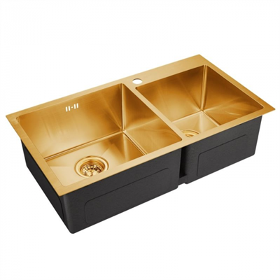 Emar EMB-210 PVD Nano Golden, мойка, нержавеющая сталь, золотой emb-210 pvd nano golden - фото 260865