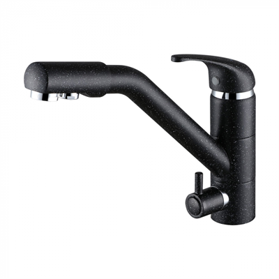 Смеситель для кухни Paulmark Hessen He213017-308 черный he213017-308 - фото 263661
