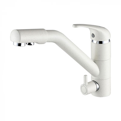 Смеситель для кухни Paulmark Hessen He213017-331 белый he213017-331 - фото 263667