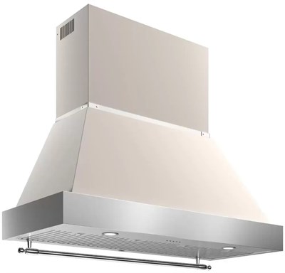 BERTAZZONI K120HERTX+KC48HERTAV вытяжка пристенная, 120 см, 752 м3/ч, кремовый матовый k120hertx+kc48hertav - фото 264389