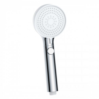Душевая лейка Lemark LM0818CW 9 x 24.5 см 4-х функциональная, хром/белый lm0818cw - фото 265639