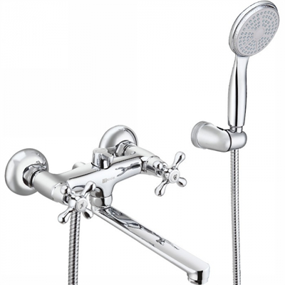 Смеситель Lemark Standard LM2113C, для ванны и душа, с душевым гарнитуром, хром lm2113c - фото 265702