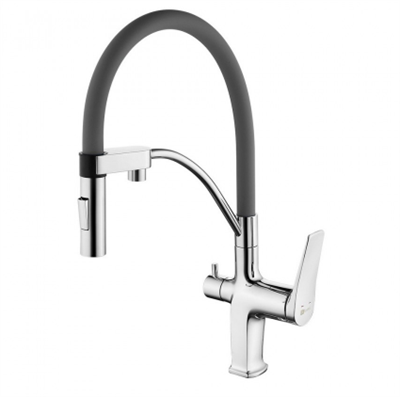 Смеситель Lemark Comfort LM3074C-Gray для кухонной мойки, серый lm3074c-gray - фото 265743
