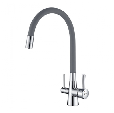 Смеситель Lemark Comfort LM3075C-Gray для кухонной мойки, с подключением к фильтру питьевой воды, хром lm3075c-gray - фото 265763