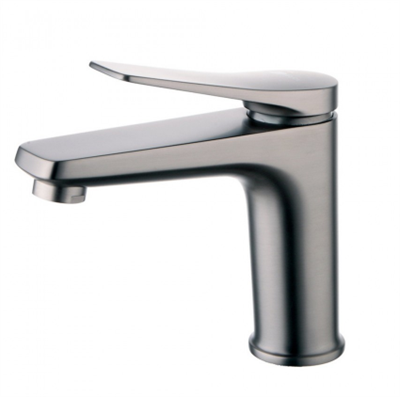 Смеситель Lemark Bronx LM3706GM, для раковины, с донным клапаном, графит lm3706gm - фото 265863