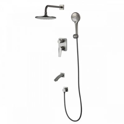 Душевая система Lemark Bronx LM3722GM, графит lm3722gm - фото 265881