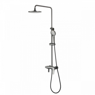 Душевая система Lemark Bronx LM3762GM, с изливом, графит lm3762gm - фото 265907