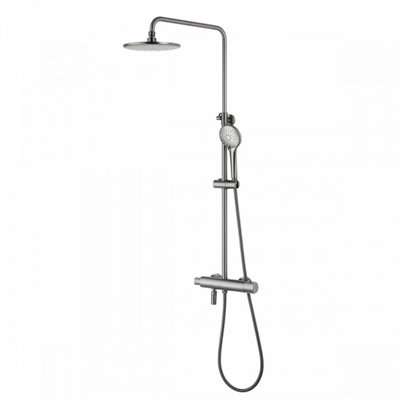 Душевая система Lemark Bronx LM3772GM, термостатическая, графит lm3772gm - фото 265912