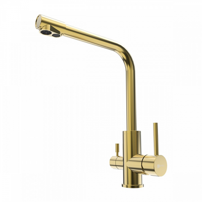 Смеситель Lemark Expert LM5061G для кухни с подключением к фильтру с питьевой водой, золото lm5061g - фото 266095