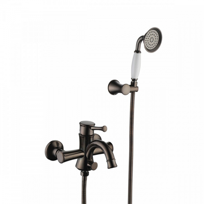Смеситель Lemark Peretto LM6302RB для ванны и душа, черный кофе lm6302rb - фото 266190