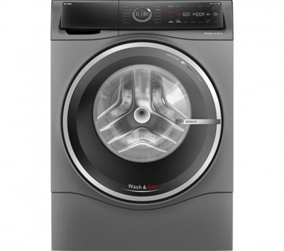 Стиральная машина Bosch Serie 8 WNC254ARSN, с фронтальной загрузкой, 10.5кг, с сушкой, с английской панелью управления wnc254arsn - фото 274507