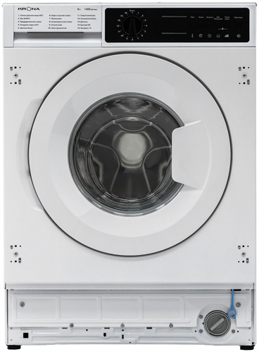 Встраиваемая стиральная машина Krona KALISA 1400 8K WHITE KRWM108 ка-00002163 - фото 275096