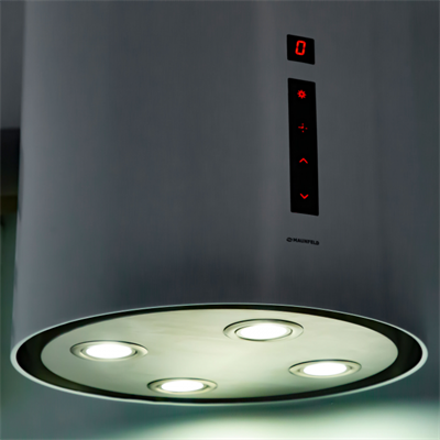 Островная вытяжка Maunfeld Lee Isla (sensor) 39 черный ка-00015707 - фото 276292