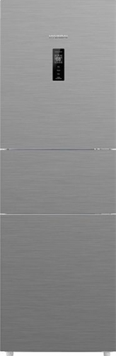 Трехкамерный холодильник отдельностоящий Hyundai CM30073F нержавеющая сталь 2004298