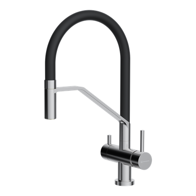 Смеситель из металла Omoikiri Akeno BN, смеситель, нержавеющая сталь 4994544