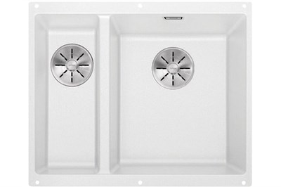 Blanco Subline 340/160-U, мойка, гранит, белый (чаша справа) 523562