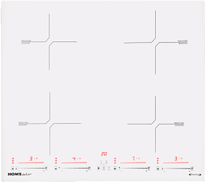 Индукционная варочная панель HOMSair HIC64SWH Inverter ка-00022457