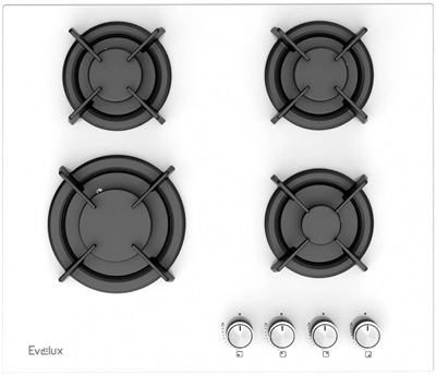 Встраиваемая газовая варочная панель EVELUX HEG 605 WG 00000013094