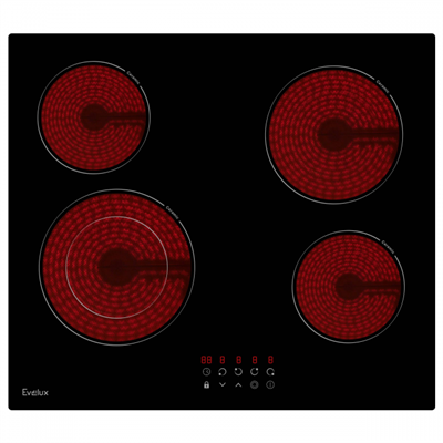 Встраиваемая электрическая варочная панель EVELUX HEV 641 B 00000018443