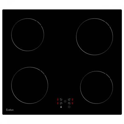 Встраиваемая индукционная варочная панель EVELUX HEI 640 B 00000018447