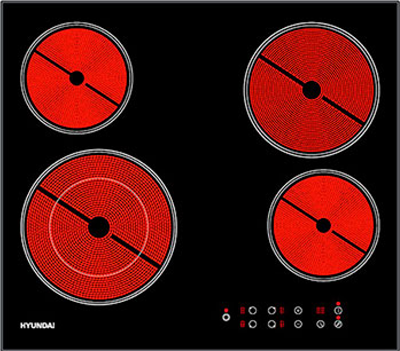 Встраиваемая электрическая варочная панель Hyundai HHE 6485 BG 1457088