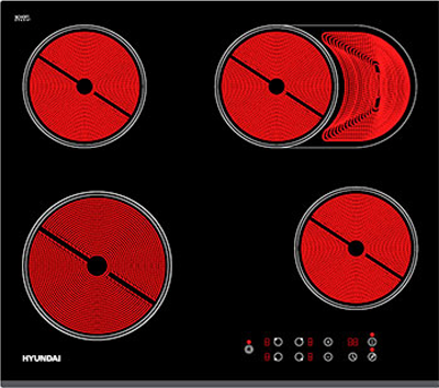 Встраиваемая электрическая варочная панель Hyundai HHE 6680 BG 1457090