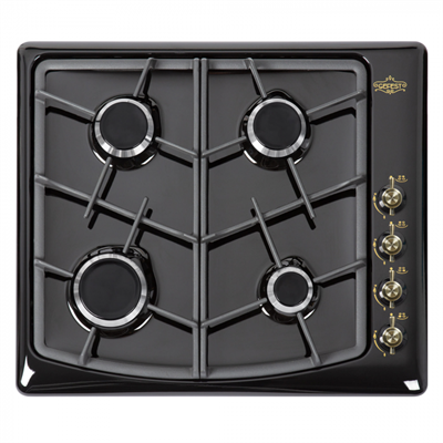 Варочная панель газовая GEFEST СГ СН 1211 Е83, черный с рисунком "ретро" 14846001