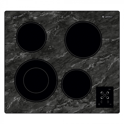 Варочная панель электрическая GEFEST СН 4231 К52, черный мрамор 15732000
