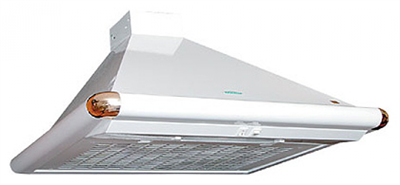 Каминная вытяжка Elikor Сатурн 50П-180-В1Л белый/белый/золото 221960