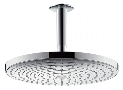 Верхний душ Hansgrohe Raindance Select 27337000, 30х30 см, 2 режима струи, с держателем 27337000