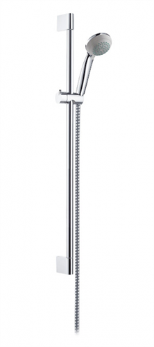 Душевой гарнитур Hansgrohe Crometta 85 Mono 1jet 27728000, штанга 65 см, корпус хром, лицевая часть серая 27728000