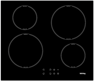 Встраиваемая индукционная варочная панель Korting HI 64042 B 00000016968