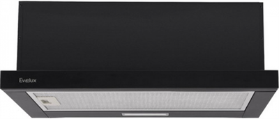 Встраиваемая вытяжка EVELUX TEL 50 BG, управление кнопочное, черный 00000019675