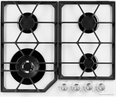 Встраиваемая газовая варочная панель Kuppersberg FG 62 W 00006457