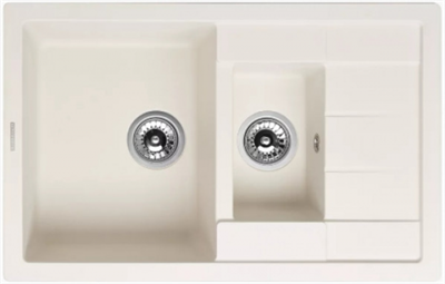 Кухонная мойка Kuppersberg Modena 1,5B1D white alabaster 00008329