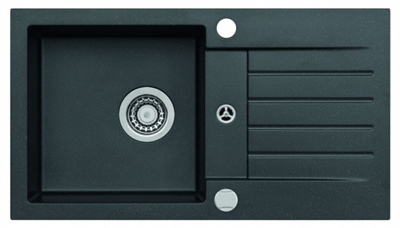 ALVEUS GRANITAL GENESIS AMARO 130 G91, мойка, гранит, черный 1133774