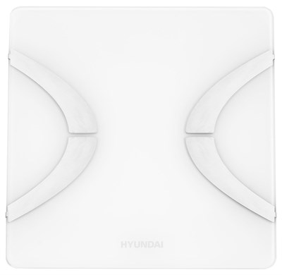 Напольные весы Hyundai H-BS03670, до 180кг, цвет: белый 1435309