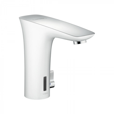 Электронный смеситель для раковины Hansgrohe PuraVida 15170400, сенсорный, хром/белый 15170400