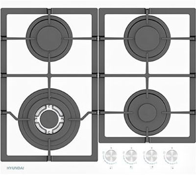 Встраиваемая газовая варочная панель Hyundai HHG 6436 WG 1598816