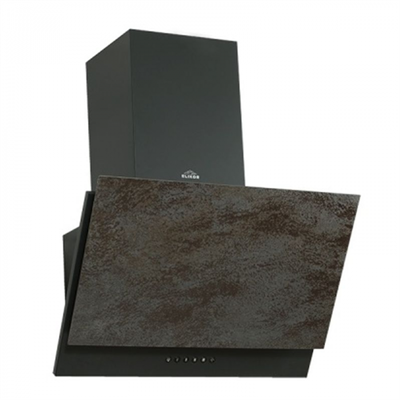 Наклонная вытяжка Elikor Рубин Ceramics S4 90П-700-Э4Д антрацит/бронзовый травертин 181615