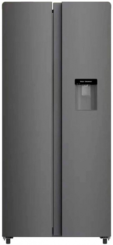 Холодильник двухкамерный Hyundai CS4086F Side by Side, нержавеющая сталь 1987063