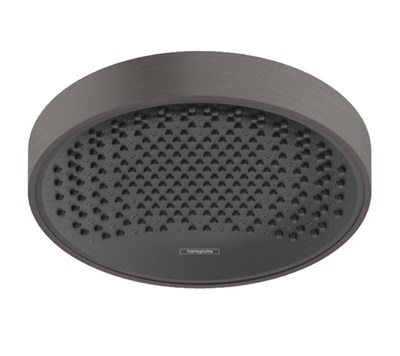 Верхний душ Hansgrohe Rainfinity 26229340, 25 х 25 см, Ecosmart 1 режим струи, без держателя, чёрный хром 26229340