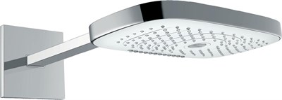 Верхний душ Hansgrohe Select E 300 3jet с держателем 26468400, хром/белый 26468400