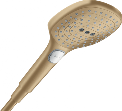 Ручной душ Hansgrohe Raindance Select E120 3jet 26520140, 12 см, 3 режима лейки, шлифованная бронза 26520140