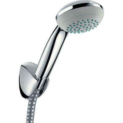 Душевой гарнитур Hansgrohe Crometta 85 Mono 27577000, шланг 160 см, корпус хром, лицевая часть серая, 1 режим струи 27577000