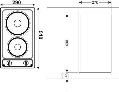 Встраиваемая электрическая варочная панель Hansa BHEI 301060 27805