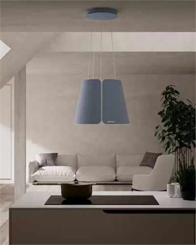 Островная вытяжка Faber BEAT DB MATT F45 (345.0612.340) пыльно-голубой матовый 345.0612.340